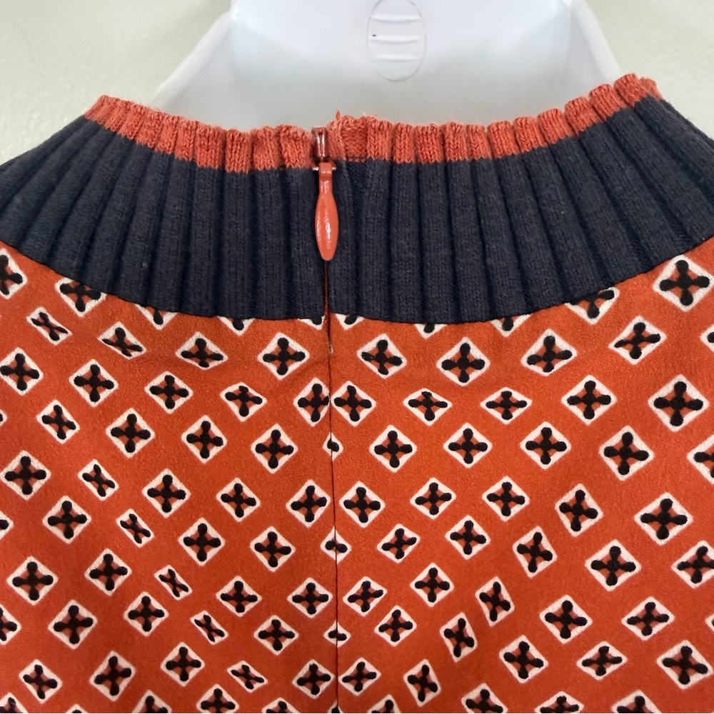 French Connection Orange and Blue Dress Size 4 - Picture 6 of 9